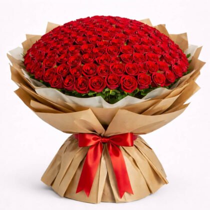 150’li Kırmızı Gül Çiçek Buketi